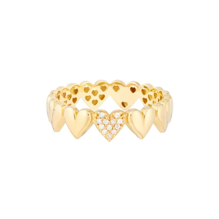 Alexis Jae Rings Ring With Hearts All Around