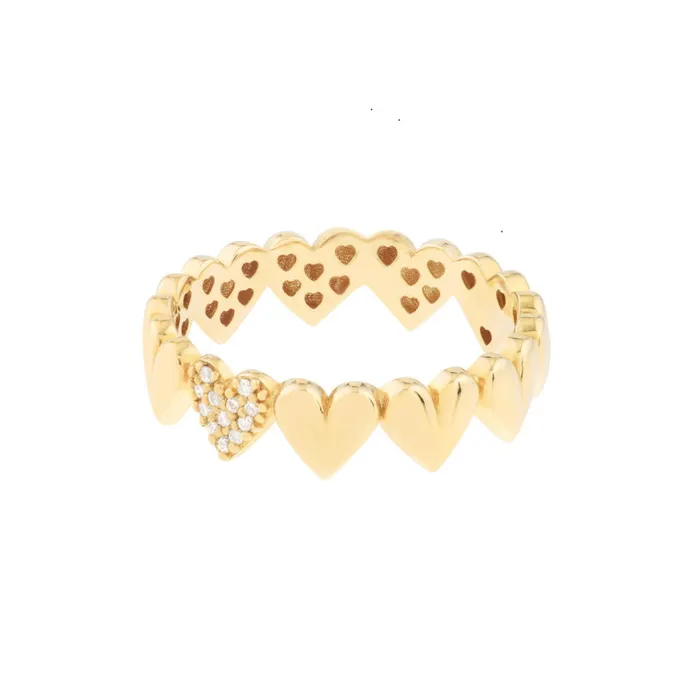 Alexis Jae Rings Ring With Hearts All Around