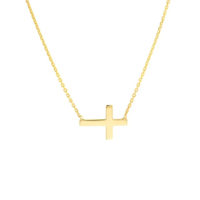 Alexis Jae Slanted Cross Necklace Necklaces