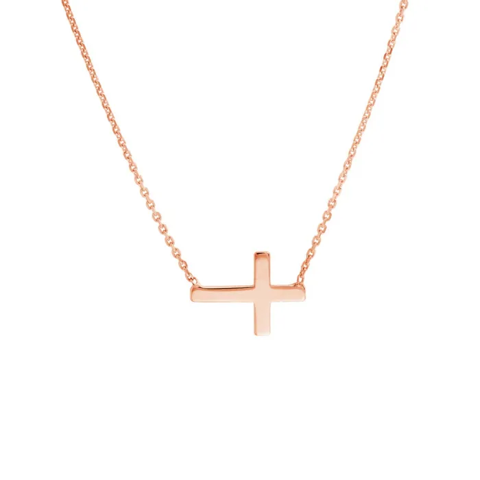 Alexis Jae Slanted Cross Necklace Necklaces