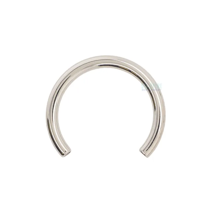 Anatometal Earrings Stainless Steel Threaded Circular Barbell Shaft 10 ga