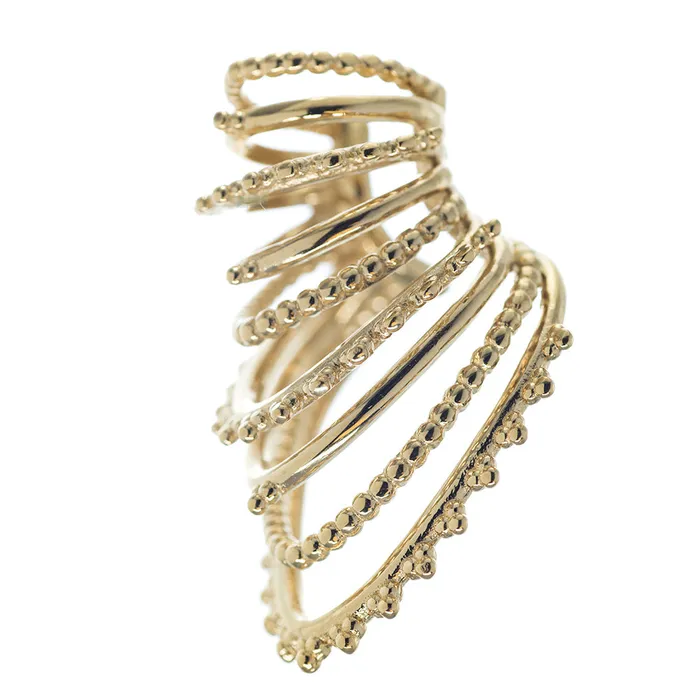 Beaded Warrior EAR CUFF non piercing Tawapa Earrings