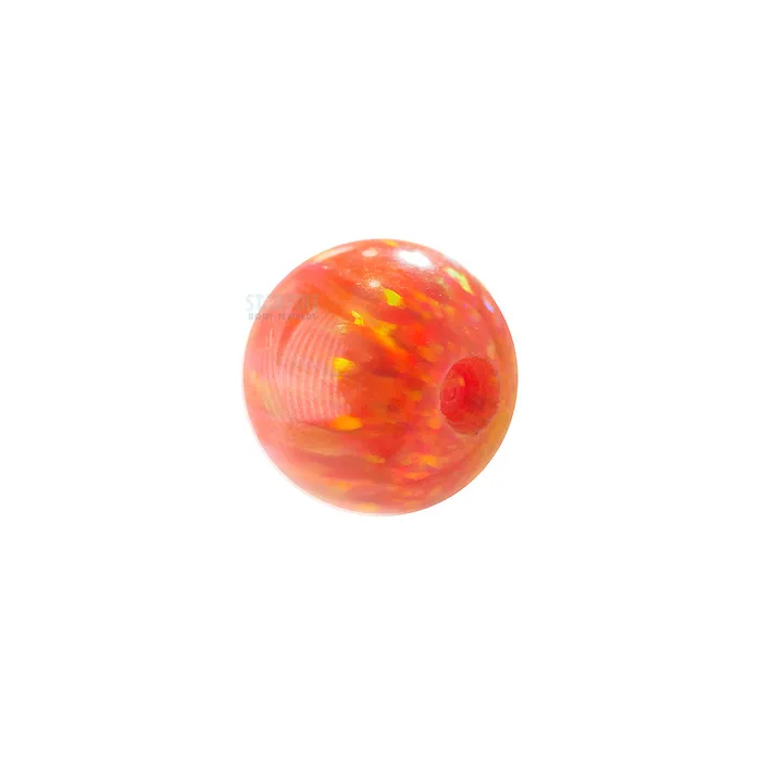 Body Vision BVLA Rings Captive Bead Ring CBR in Gold with Orange Opal Captive Bead