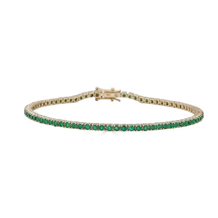Bracelets Alexis Jae Natural Emerald Tennis Bracelet