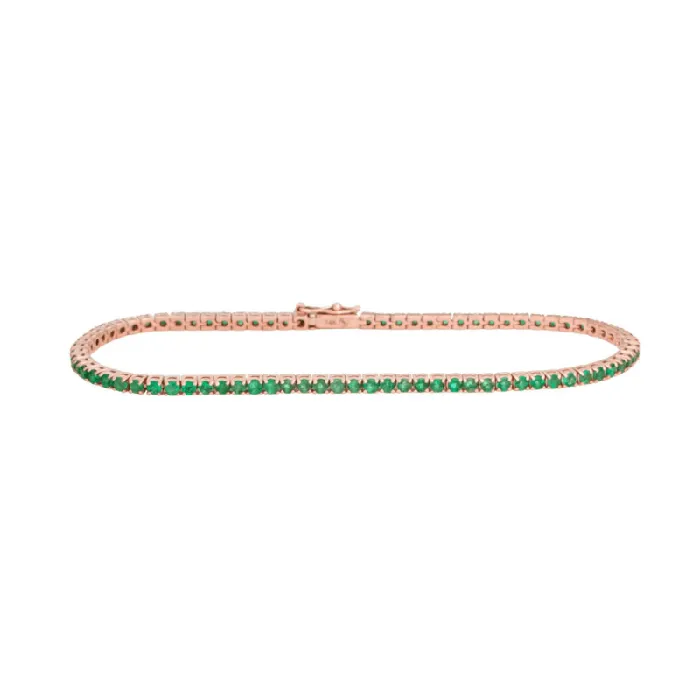 Bracelets Alexis Jae Natural Emerald Tennis Bracelet