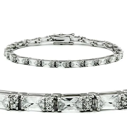 Bracelets Green CJ47401 Wholesale Womens Brass Rhodium AAA Grade CZ Clear Bracelet Bracelets Green CJ47401 Wholesale Womens Brass Rhodium AAA Grade CZ Clear Bracelet
