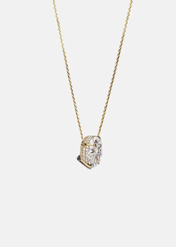 Cerr Oval Diamond Necklace KATKIM Necklaces