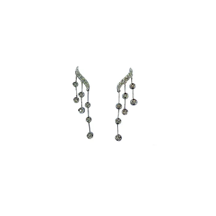 Cherie Dori Diamond Dangle Earrings Earrings