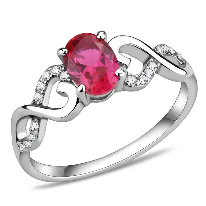 CJ119 Wholesale Womens Stainless Steel Ruby Red AAA Grade CZ Minimal Ring Green Rings CJ119 Wholesale Womens Stainless Steel Ruby Red AAA Grade CZ Minimal Ring Green Rings