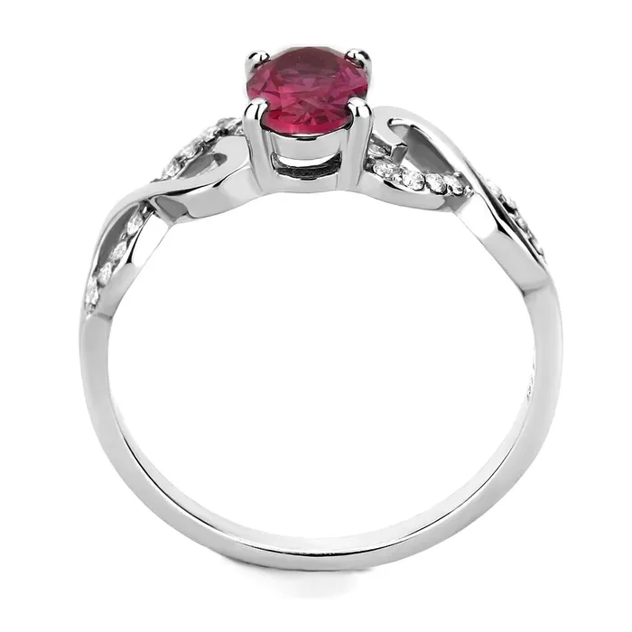 CJ119 Wholesale Womens Stainless Steel Ruby Red AAA Grade CZ Minimal Ring Green Rings CJ119 Wholesale Womens Stainless Steel Ruby Red AAA Grade CZ Minimal Ring Green Rings
