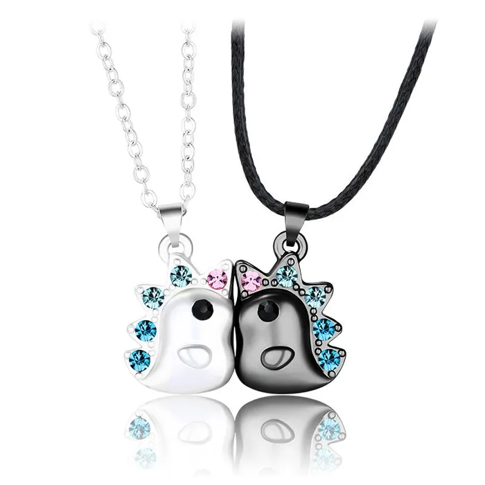 Cute Unicorn Magnetic Relationship Necklaces 2pcs worldnetgifts Earrings