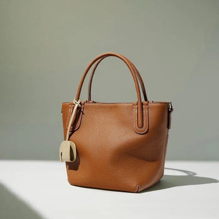 Cyra Genuine Leather Bags Earrings