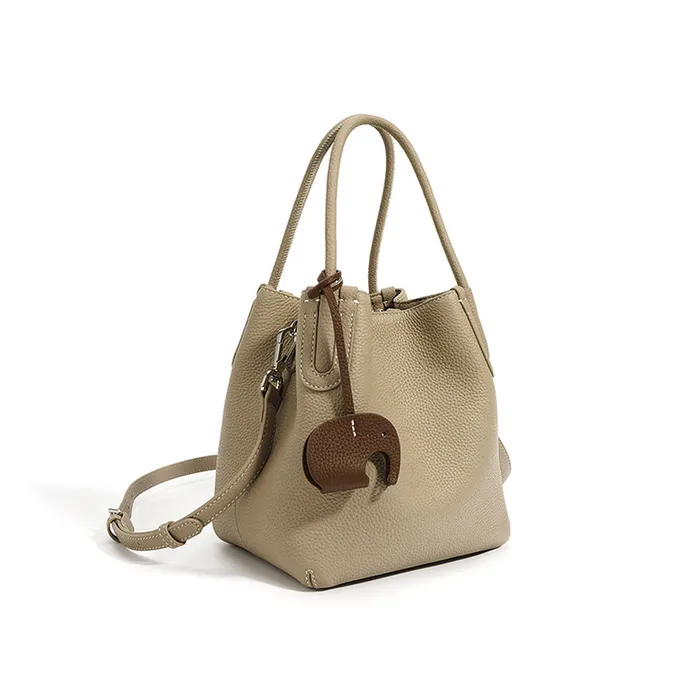 Cyra Genuine Leather Bags Earrings