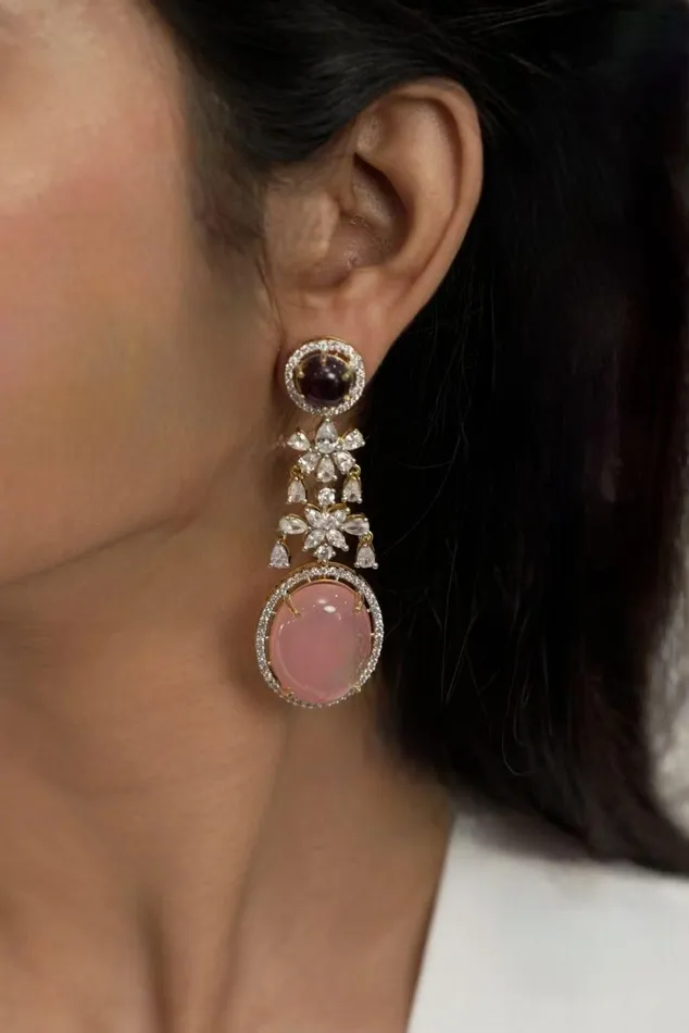 Earrings Dazzle Delight Gemstone Diamond Earrings GemZ Collection Attrangi Earrings Dazzle Delight Gemstone Diamond Earrings GemZ Collection Attrangi