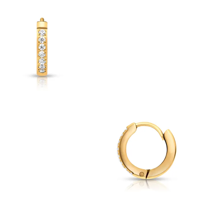 Earrings Ellie Vail Tinsley Huggie Hoop Earring