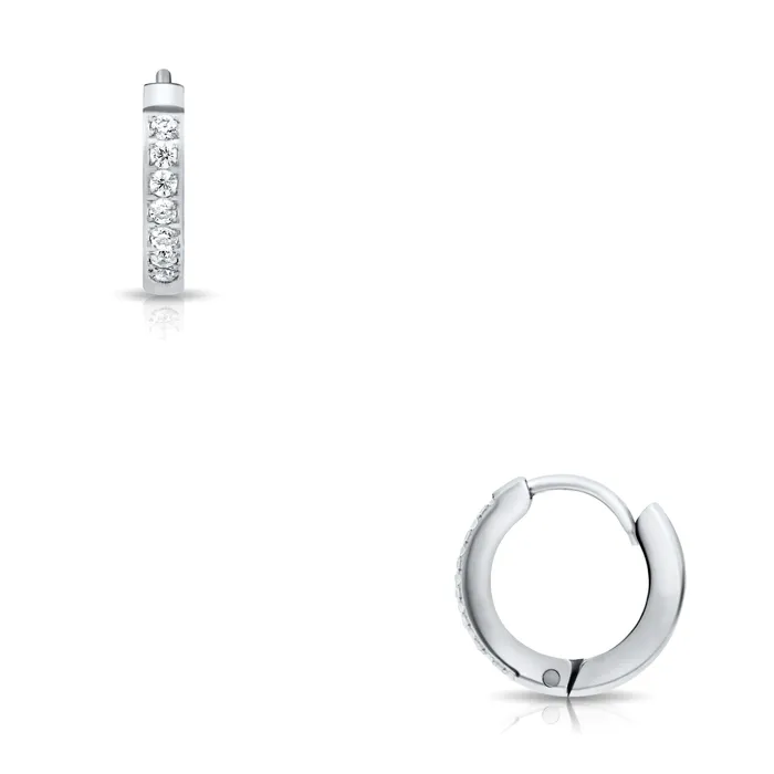 Earrings Ellie Vail Tinsley Huggie Hoop Earring