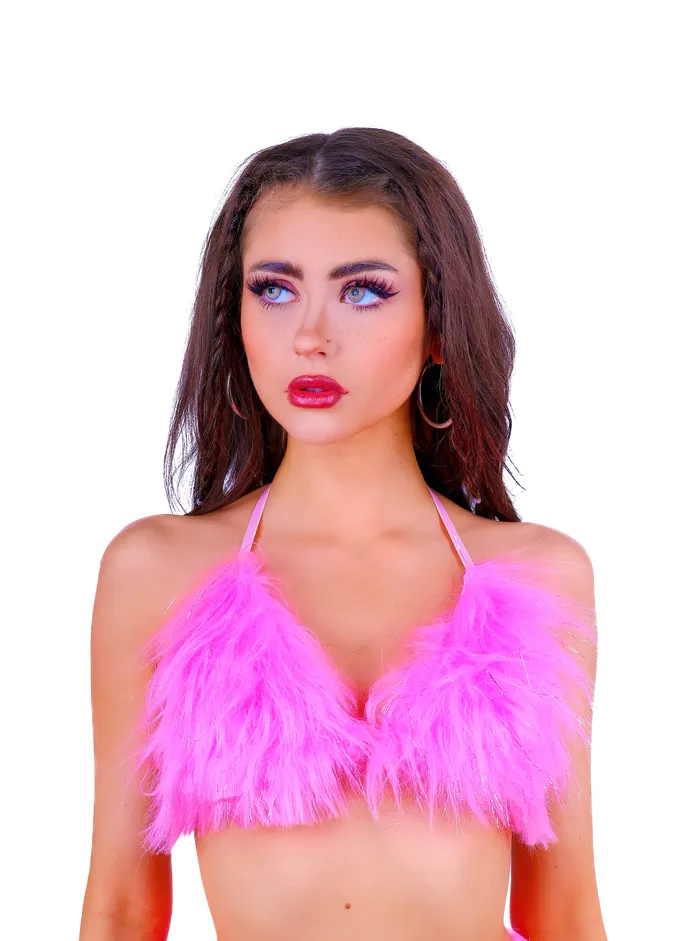 Earrings FULL OUTFIT Fuzzy Bubblegum Diva 5 pcs THE LUMI SHOP