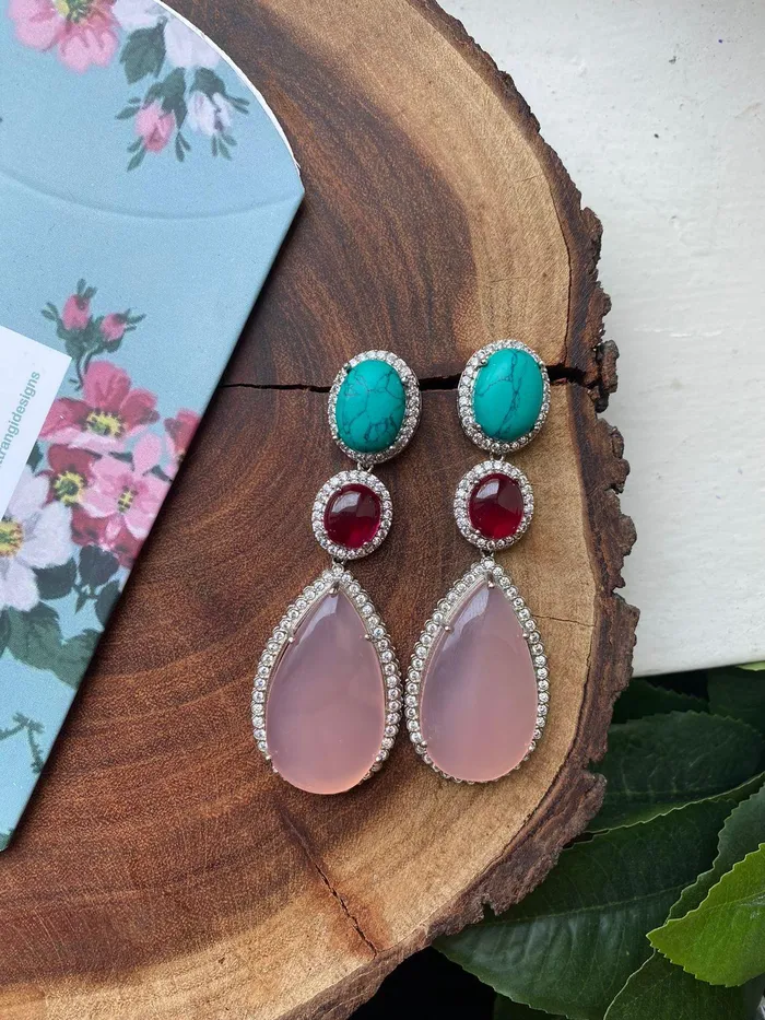 Earrings Natalia Diamond Long Earrings GemZ Collection Attrangi Earrings Natalia Diamond Long Earrings GemZ Collection Attrangi