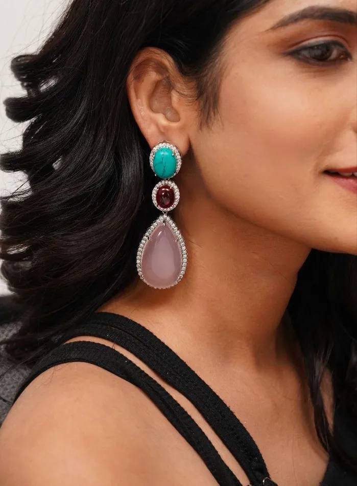 Earrings Natalia Diamond Long Earrings GemZ Collection Attrangi Earrings Natalia Diamond Long Earrings GemZ Collection Attrangi