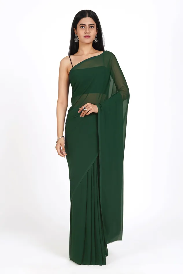 Earrings Teejh Parineeti Georgette Saree Teejh