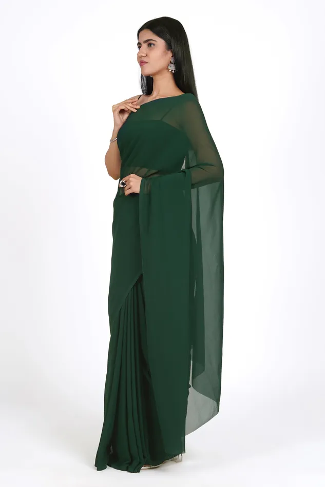 Earrings Teejh Parineeti Georgette Saree Teejh