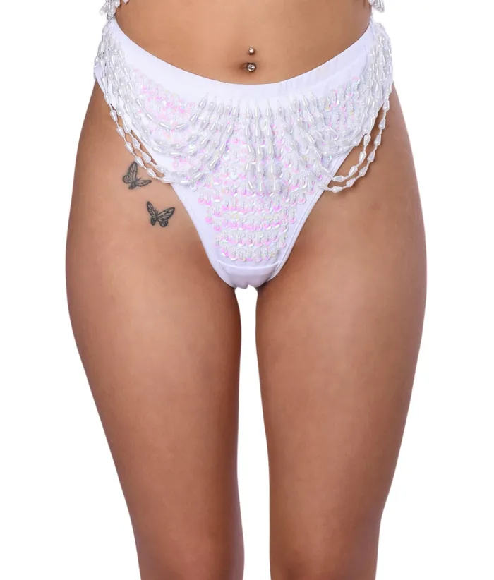 Earrings THE LUMi SHOP Hand Stitched Sequin Cheeky Bottoms Techno Doll