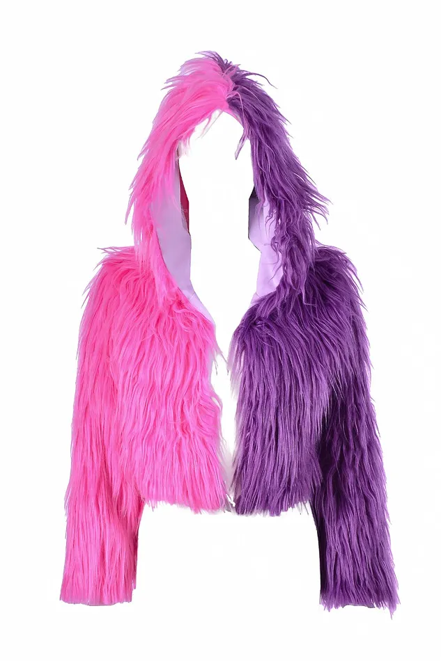 Earrings THE LUMI SHOP PinkPurple Fuzzy Jacket Earrings THE LUMI SHOP PinkPurple Fuzzy Jacket