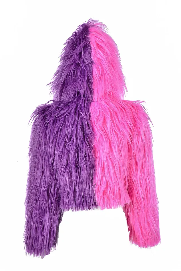 Earrings THE LUMI SHOP PinkPurple Fuzzy Jacket Earrings THE LUMI SHOP PinkPurple Fuzzy Jacket