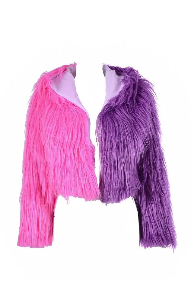 Earrings THE LUMI SHOP PinkPurple Fuzzy Jacket Earrings THE LUMI SHOP PinkPurple Fuzzy Jacket