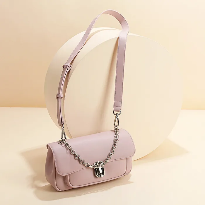Elodie Genuine Leather Bags Earrings