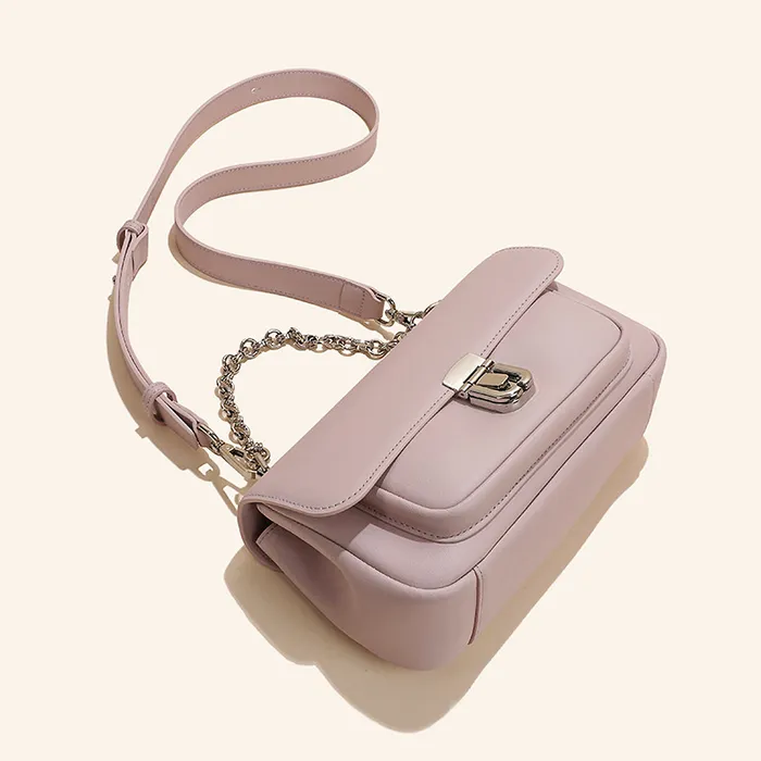 Elodie Genuine Leather Bags Earrings