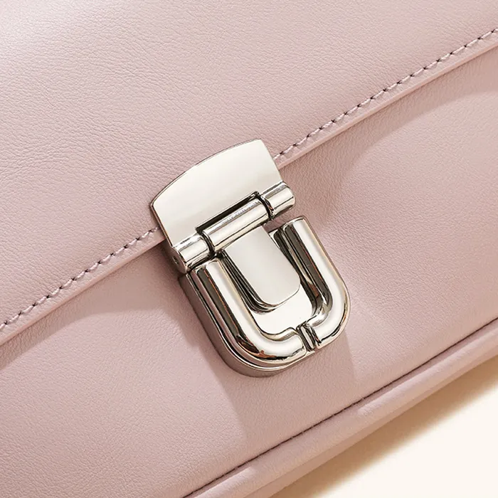 Elodie Genuine Leather Bags Earrings