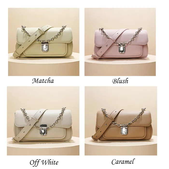 Elodie Genuine Leather Bags Earrings