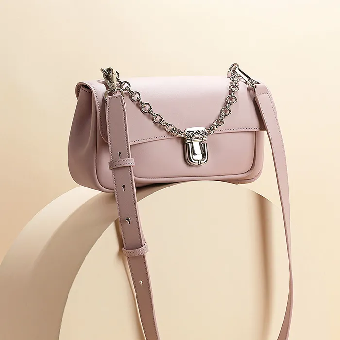 Elodie Genuine Leather Bags Earrings