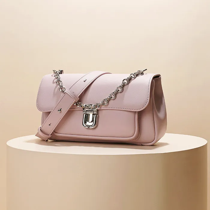 Elodie Genuine Leather Bags Earrings