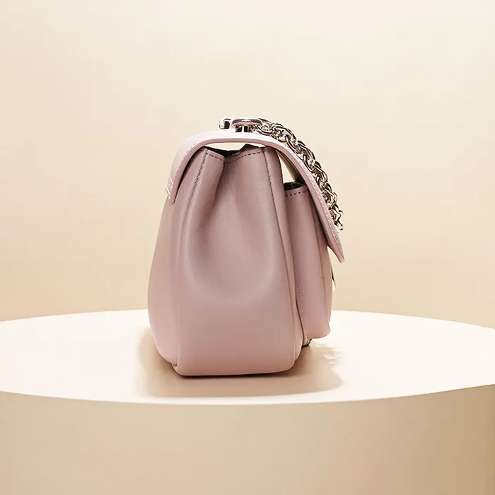 Elodie Genuine Leather Bags Earrings