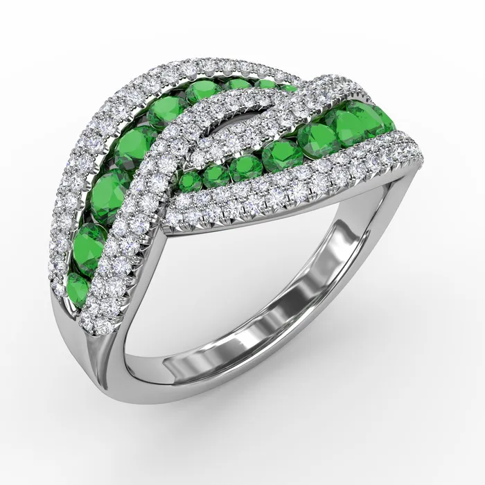 Fana Rings Emerald Diamond Ring Fana Rings Emerald Diamond Ring