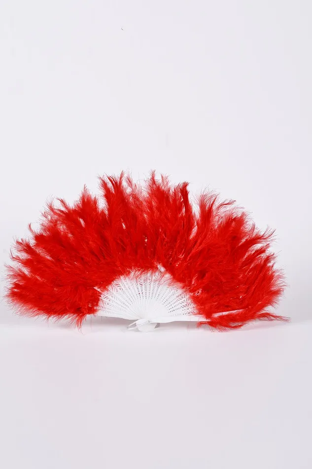 Fuzzy Fur Fan Red THE LUMi SHOP Earrings