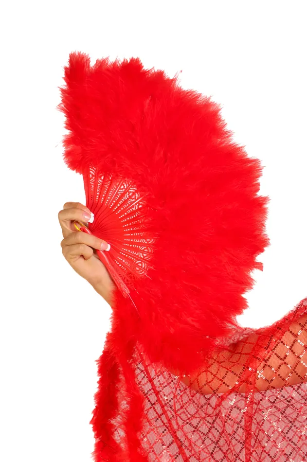 Fuzzy Fur Fan Red THE LUMi SHOP Earrings Fuzzy Fur Fan Red THE LUMi SHOP Earrings