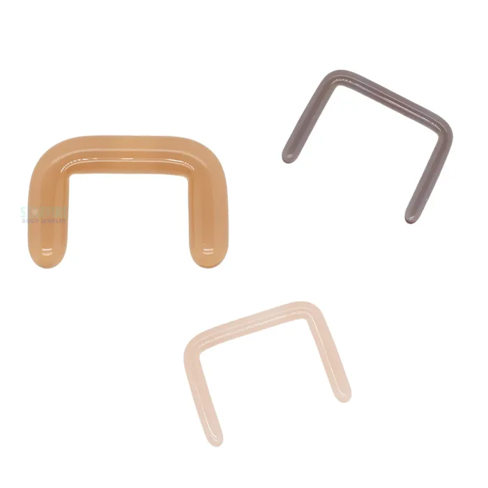 Glass Septum Retainer Skin Tone 1 Gorilla Glass Rings
