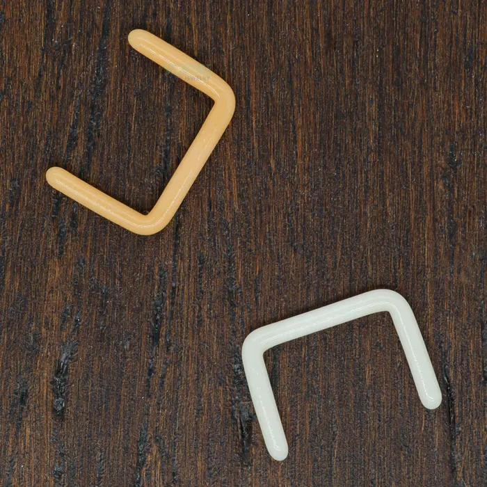 Glass Septum Retainer Skin Tone 1 Gorilla Glass Rings