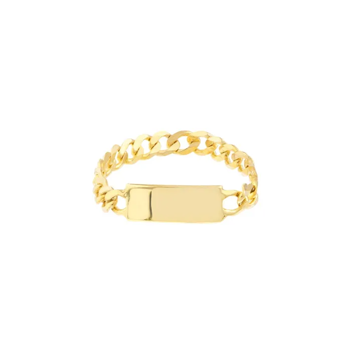 Gold Nameplate Ring Alexis Jae Rings