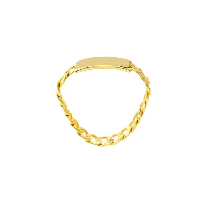 Gold Nameplate Ring Alexis Jae Rings