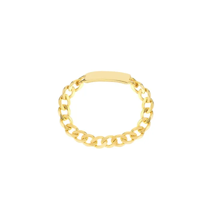 Gold Nameplate Ring Alexis Jae Rings