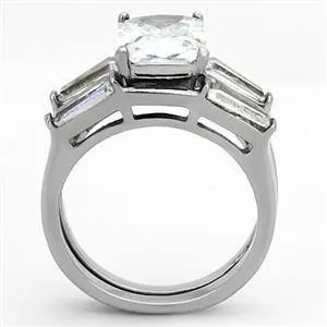 Green CJG1243 Wholesale Emerald Cut Clear CZ Wedding Set Engagement Ring Rings Green CJG1243 Wholesale Emerald Cut Clear CZ Wedding Set Engagement Ring Rings