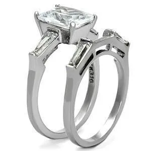 Green CJG1243 Wholesale Emerald Cut Clear CZ Wedding Set Engagement Ring Rings Green CJG1243 Wholesale Emerald Cut Clear CZ Wedding Set Engagement Ring Rings