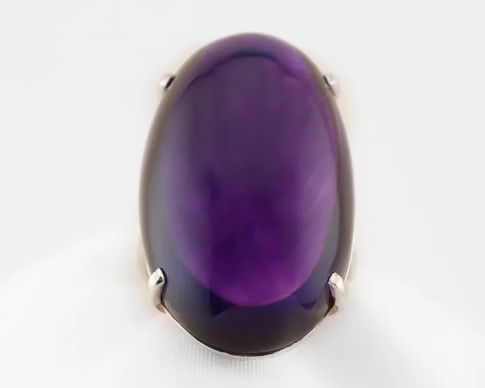 Isadoras LD Rings Art Deco Amethyst Cabochon Ring