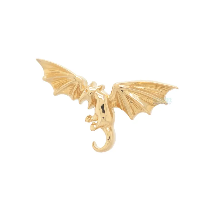 Junipurr Jewelry threadless Dungeons and End in Gold Earrings