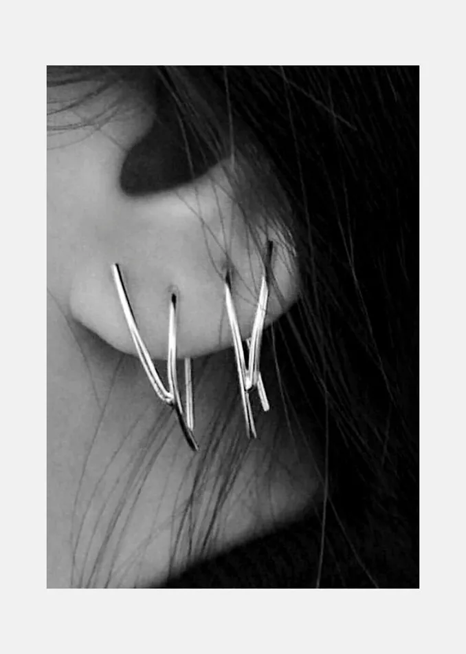 KATKIMfinejewelry Earrings Wishbone Ear Hooks