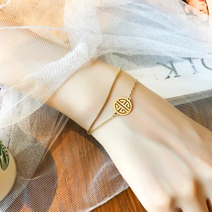 Luxe6349 Double Layer Bracelet Luxe Collection Bracelets